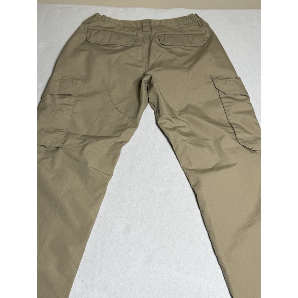 LAPG khaki Stretch Ops Tactical Pants cargo woman's fade resistant Size 8 long - Picture 14 of 16